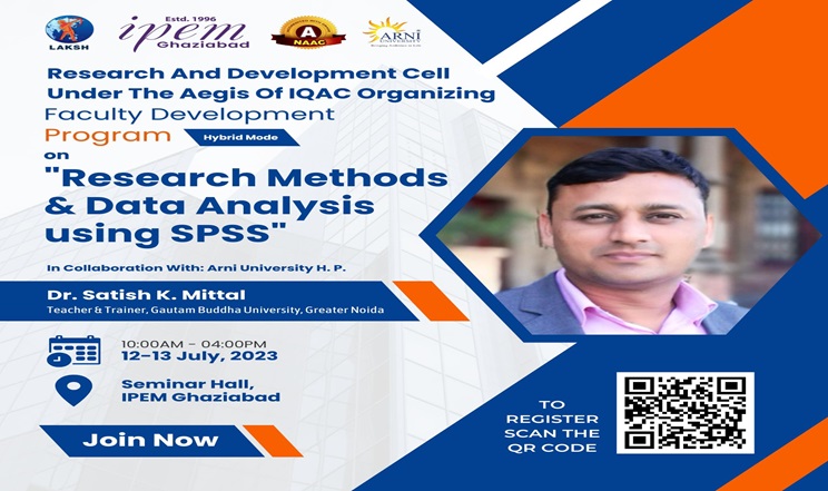 FDP on Research Methods and Data Analysis SPSS