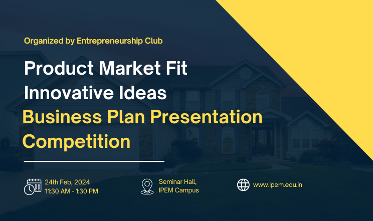 Product Market Fit Innovative Ideas (Business Plan Presentation Competition)