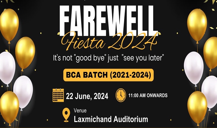 farewell party for the BCA 3rd year students