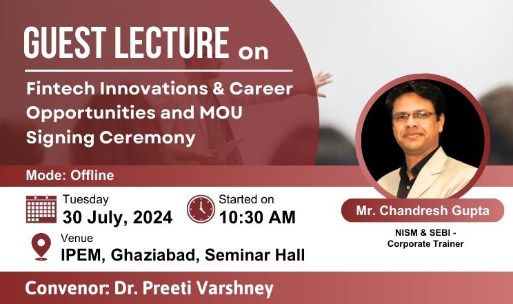 Guest Lecture on Fintech Innovations & Career Opportunities