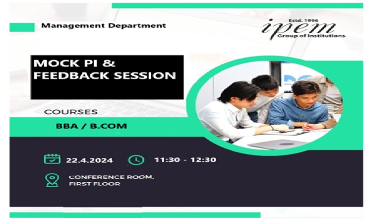 Mock PI& Feedback Session for Management Students