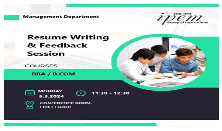 RESUME WRITING SESSION