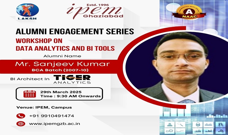 Alumni Engagement Series Workshop on Data Analytics and BI Tools